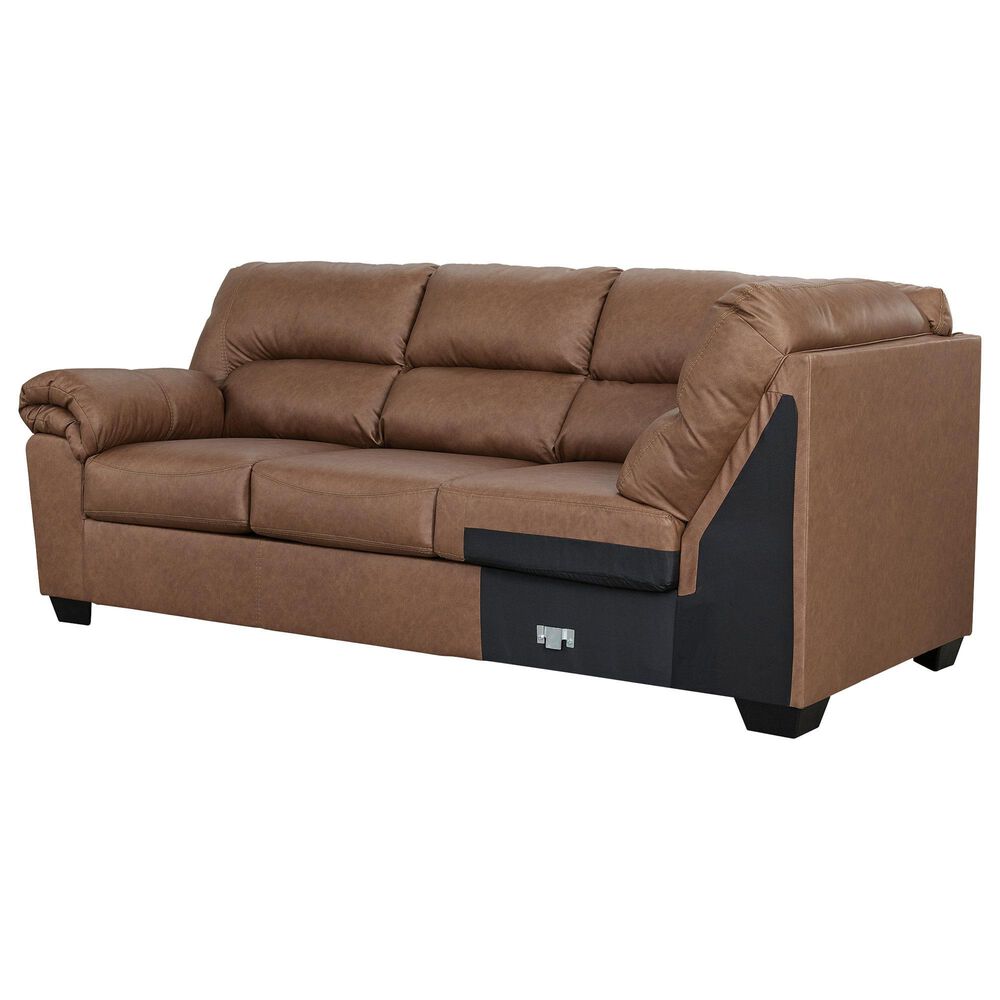 Ashley WillowBend 3-Piece Sectional with LAF Sofa in Caramel, , large