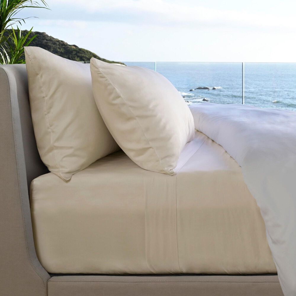 Cariloha Resort 4-Piece California King Sheet Set in Coconut Milk, , large