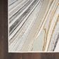 Nourison Glitz GLZ21 Grey and Gold 9" x 12" Area Rug, , large