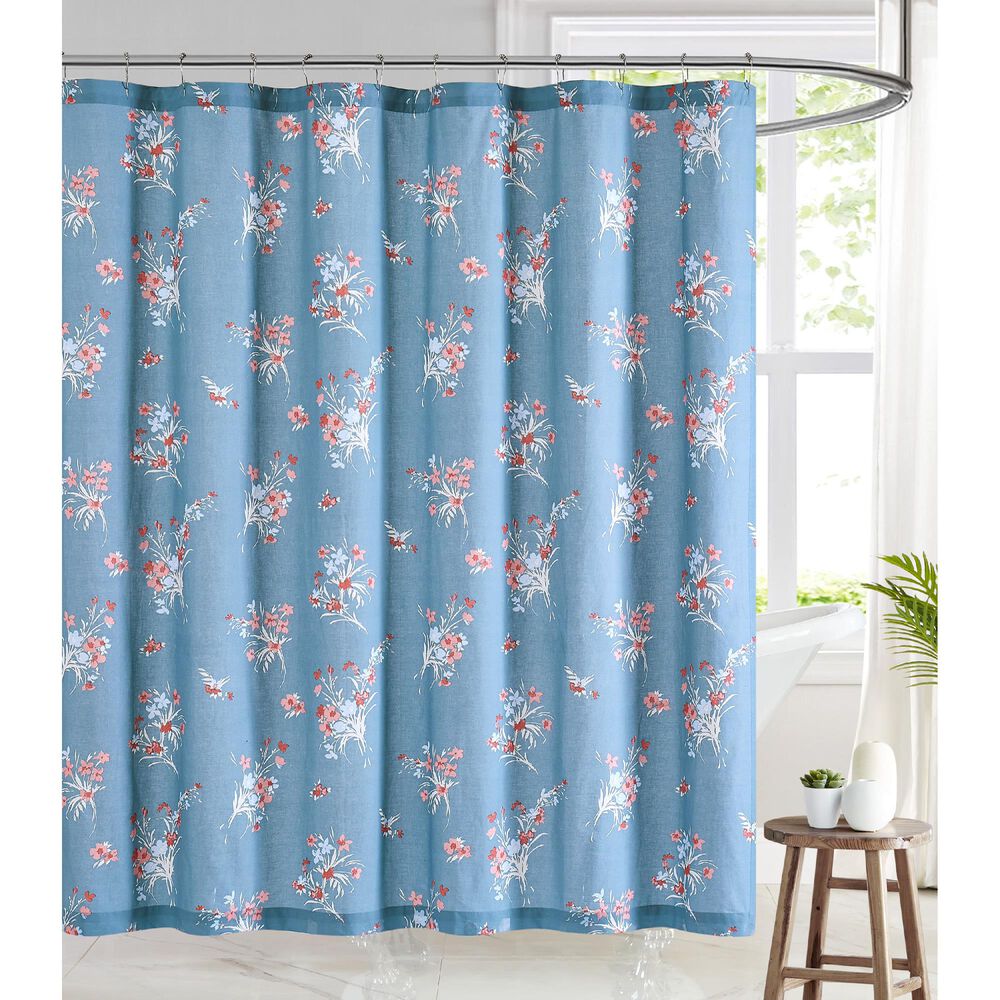 Pem America Paulina Shower Curtain in Blue, , large