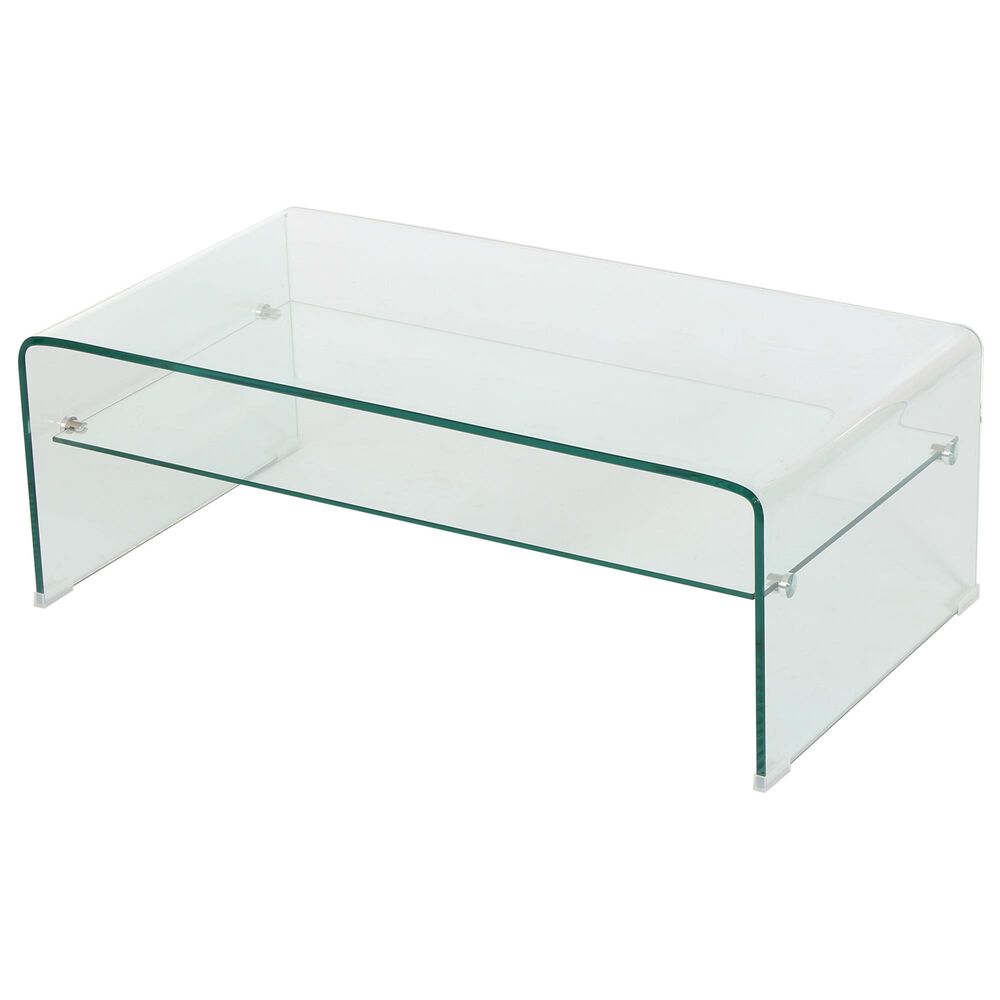 Noble House Salim Coffee Table in Clear, , large