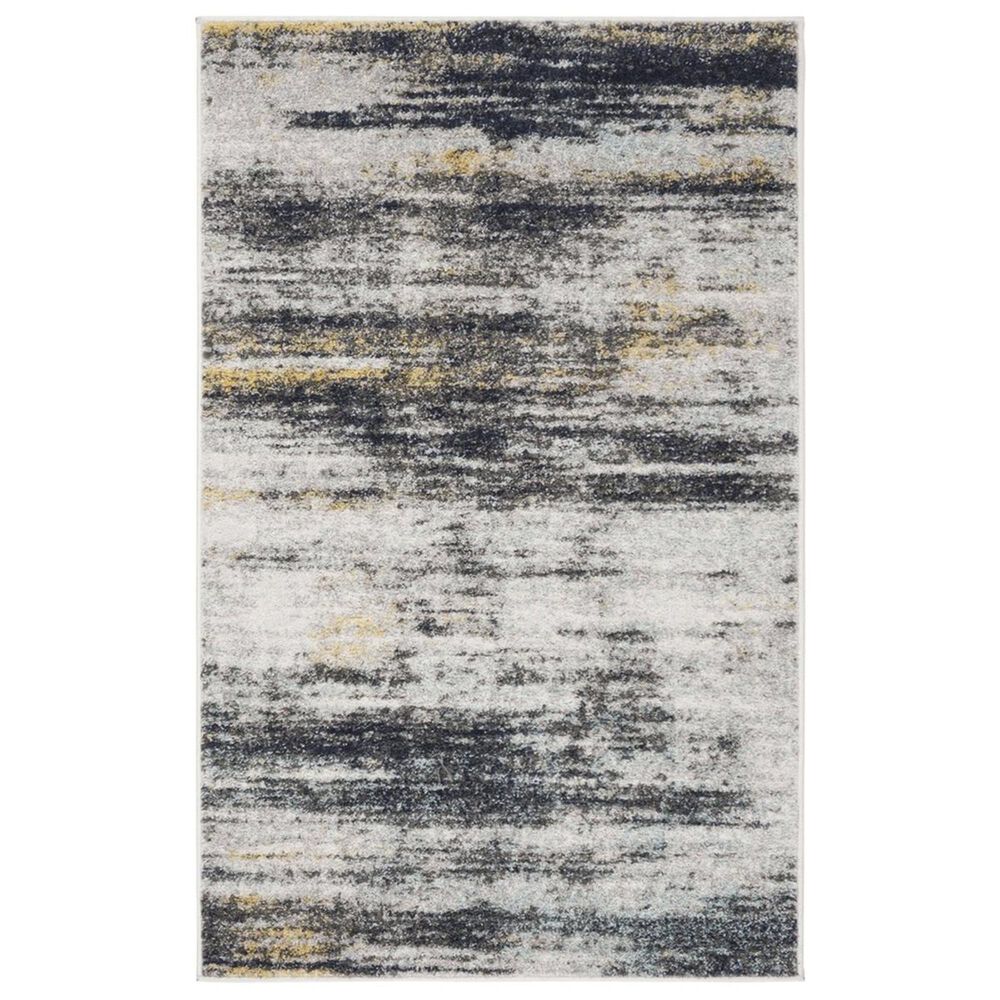 Safavieh Adirondack ADR201F 3" x 5" Light Grey and Black Area Rug, , large