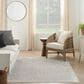 Nourison Astra Machine Washable 5"3" x 7" Grey Area Rug, , large