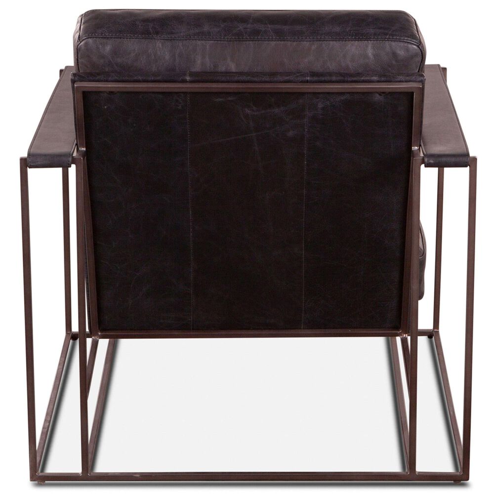 Home Trends &amp; Design Grosvenor Arm Chair with Ebony Black Cushion in Matte Brown, , large