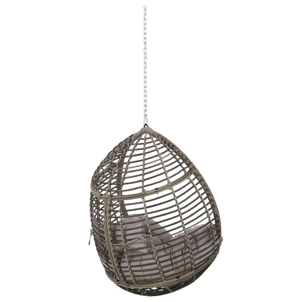 Noble House Morris Patio Hanging Chair in Gray, , large