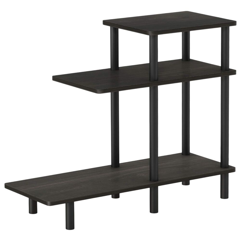 HOMLUX 3-Tier Sofa Side End Table in Espresso, , large