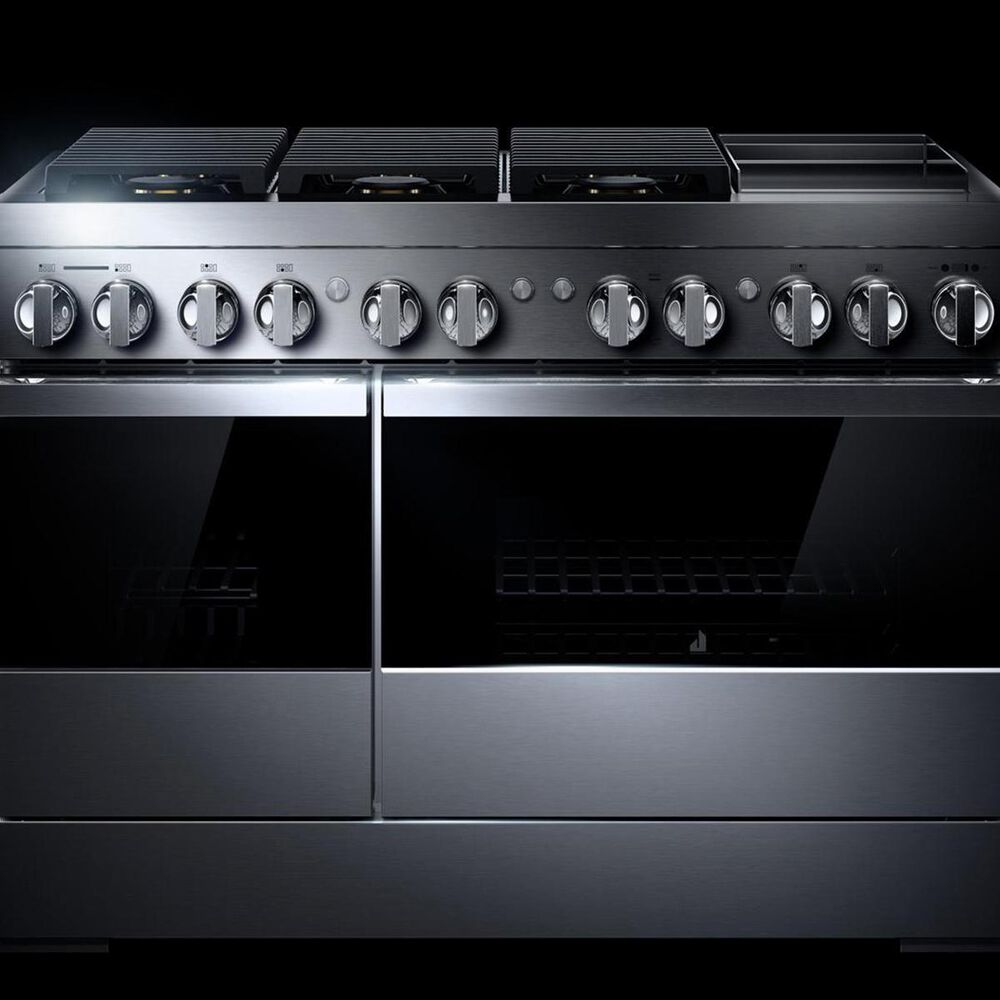 JennAir Noir 48" Professional Range with Griddle in Stainless Steel