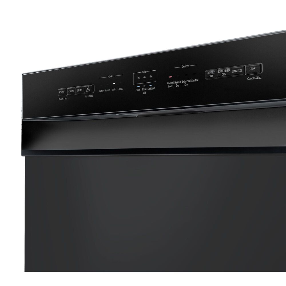 Midea 24&quot; Front Control 2-Rack Hybrid Tub Dishwasher in Black, , large