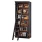 Wycliff Bay Toulouse Bookcase with Ladder in Aged Ebony and Warm Honey, , large