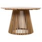 Hearth and Haven 5-Piece Outdoor Dining Set with Cream Cushion in Light Teak, , large