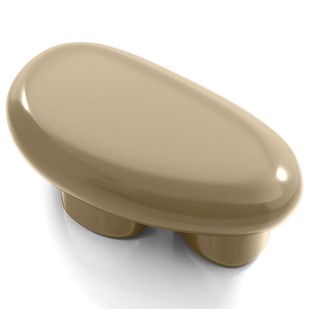 Furniture of America Rene Low Profile Glossy Coffee Table in Light Brown, , large