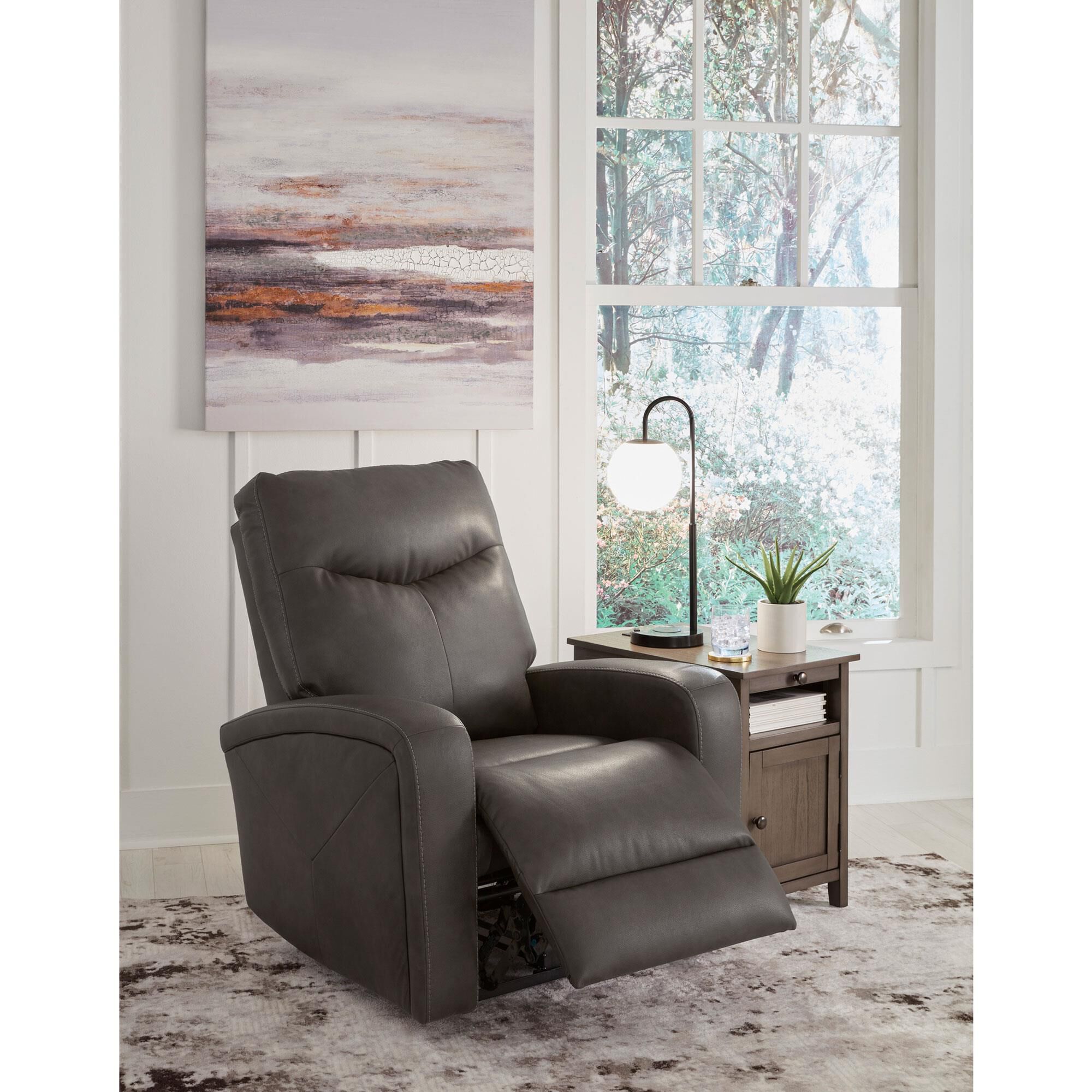 Signature Design by Ashley Ryversans Power Recliner in Quarry