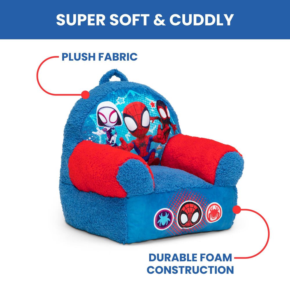 Delta Children Spidey and His Amazing Friends Cozee Buddy Chair in Blue, , large