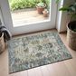 Dalyn Rug Company Silk Road Aqua, Ivory, Teal, Aloe, Brown, Taupe and Beige 1"8" x 2"6" Area Rug, , large