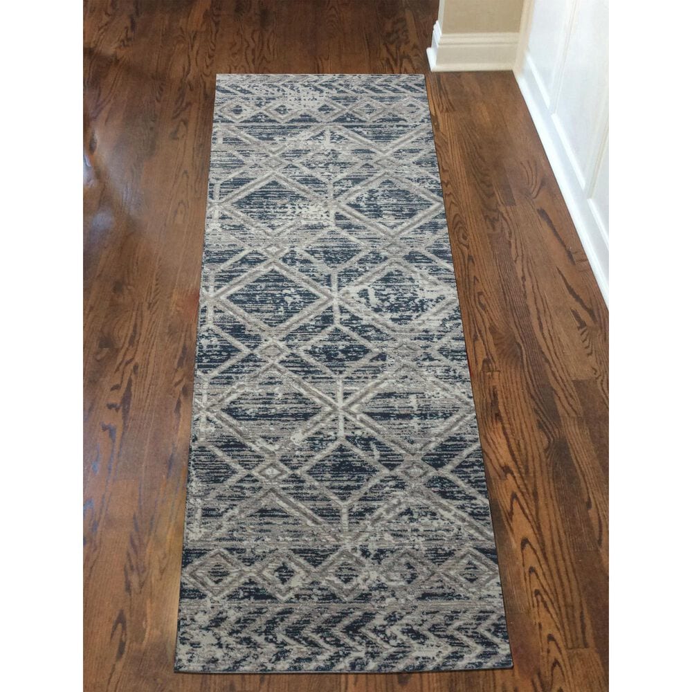 Radici USA Livigno Southwestern 2&#39;2&quot; x 7&#39;7&quot; Blue Area Rug, , large