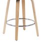 Armen Living Shelly Swivel Counter Height Stool in Oak, , large