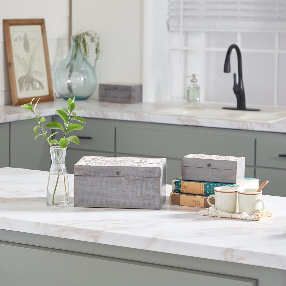 Maple and Jade Country Cottage Box in Grey &#40;Set of 3&#41;, , large