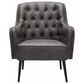 Zuo Modern Tasmania Accent Chair in Vintage Black and Gold, , large