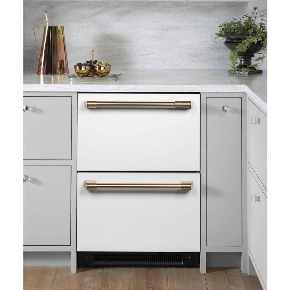 Cafe Undercounter Refrigeration Handle Kit in Brushed Bronze, , large
