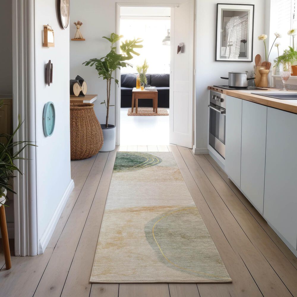 Dalyn Rug Company Odyssey OY16 Beige 2'3" x 7'6" Runner, , large