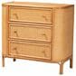 Baxton Studio Radenza 3-Drawer Storage Cabinet in Light Honey, , large
