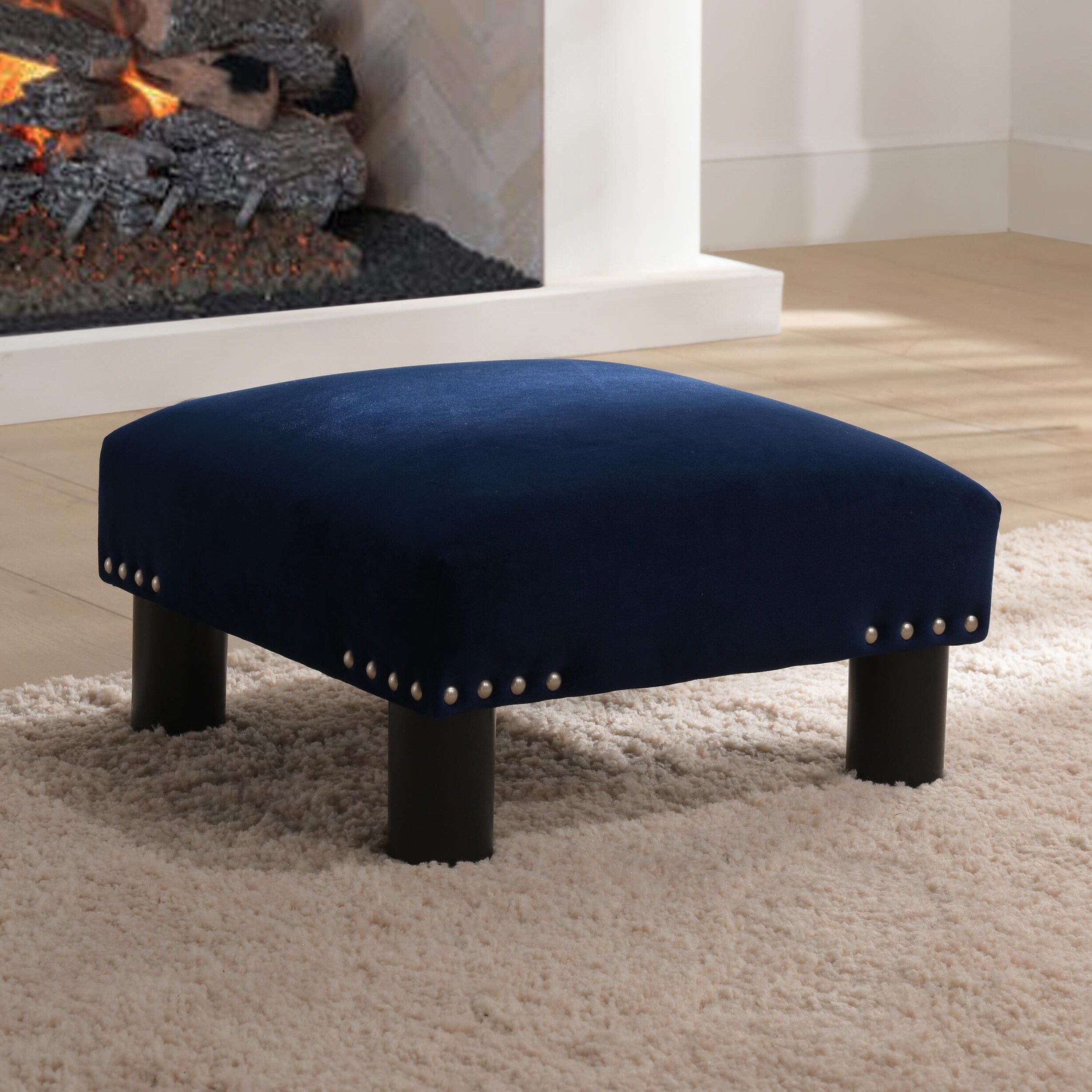 Jennifer taylor home jules on sale square accent footstool ottoman