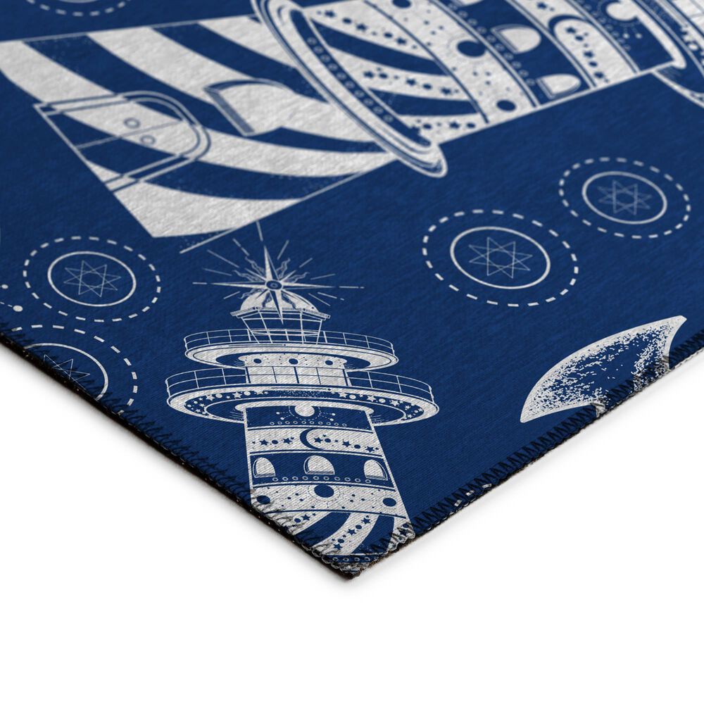 Dalyn Rug Company Harbor HA9 2&#39;3&quot; x 7&#39;6&quot; Navy Indoor/Outdoor Runner, , large