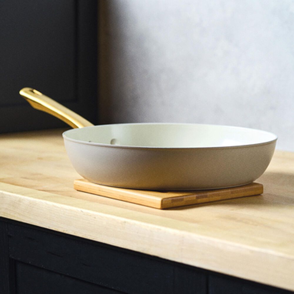 Faber Farberware Forged Induction Ceramic Nonstick Frying Pan, 12.25 Inch in Taupe, , large