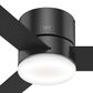 Hunter Minimus Low Profile 44" Ceiling Fan with LED Light in Matte Black, , large