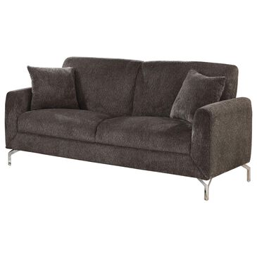 Furniture of America Guillen Stationary Sofa in Brown, , large