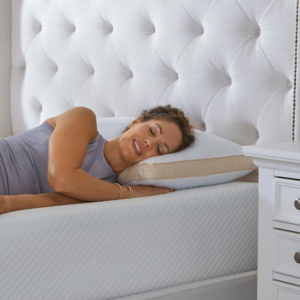Isotonic Hybrid Bliss Memory Foam and Richloft Fiber Foam Core Queen Pillow, , large