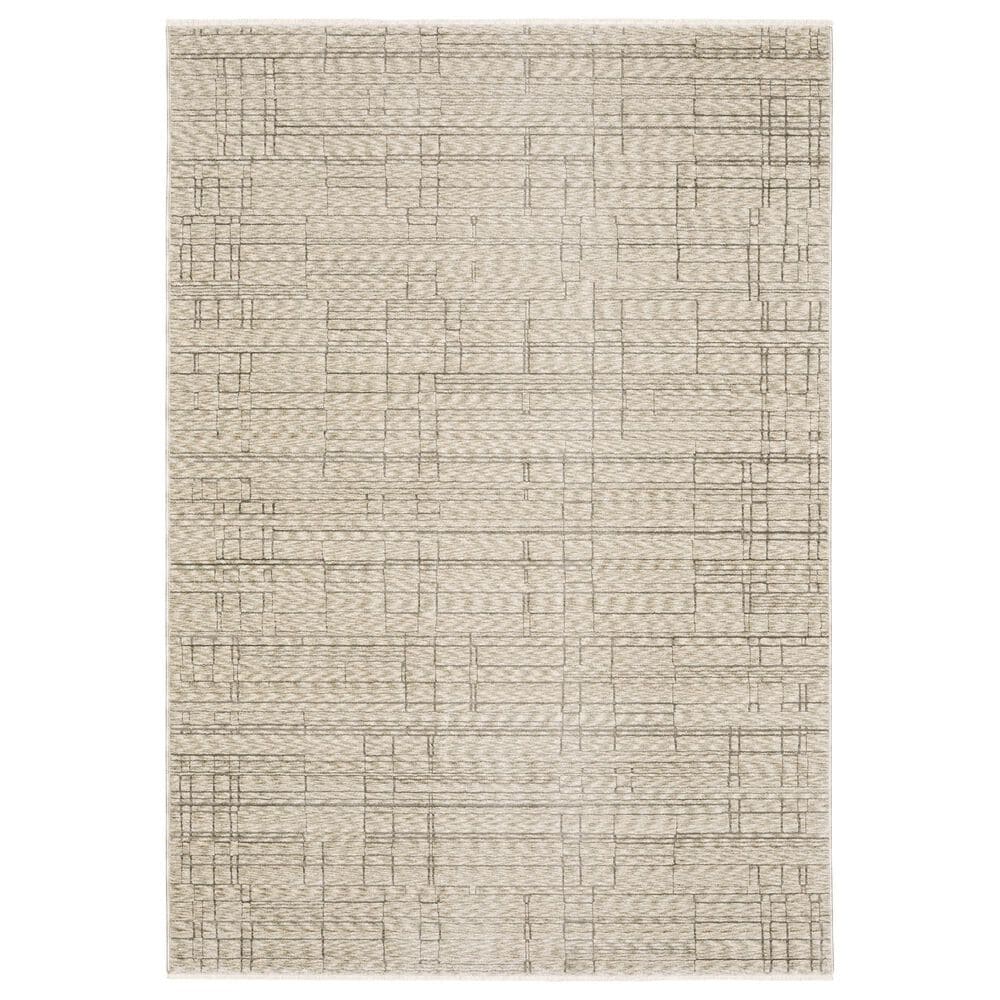 Oriental Weavers Capella Beige and Brown 3"3" x 5" Area Rug, , large