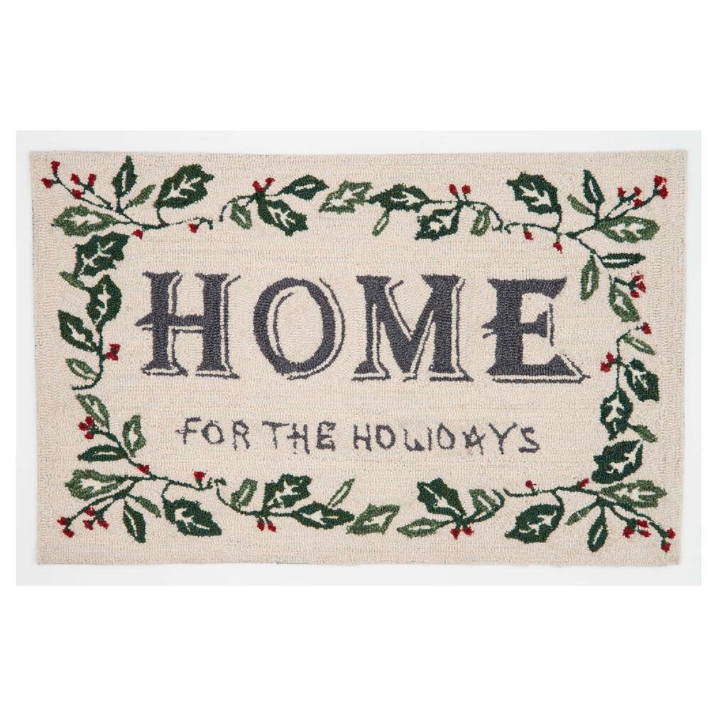 Loloi Home For The Holidays 1"7" x 2"7" Gray Door Mat, , large