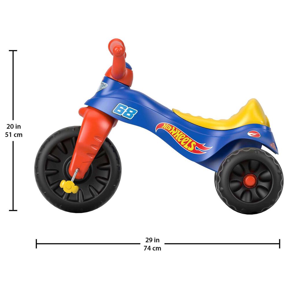 Fisher Price Hot Wheels Tough Trike Toddler Tricycle with Handlebar Grips, , large