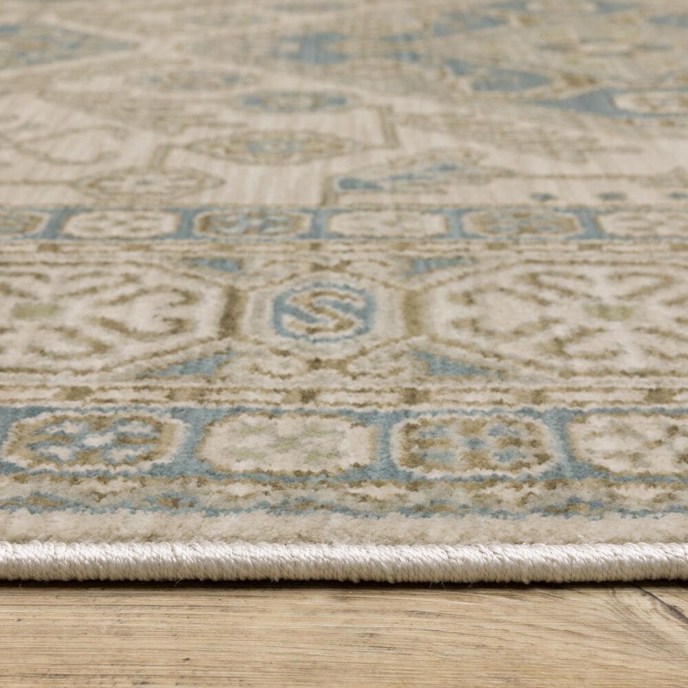Oriental Weavers Maeve MAE05 Beige and Blue 5&#39;3&quot; x 7&#39;6&quot; Area Rug, , large