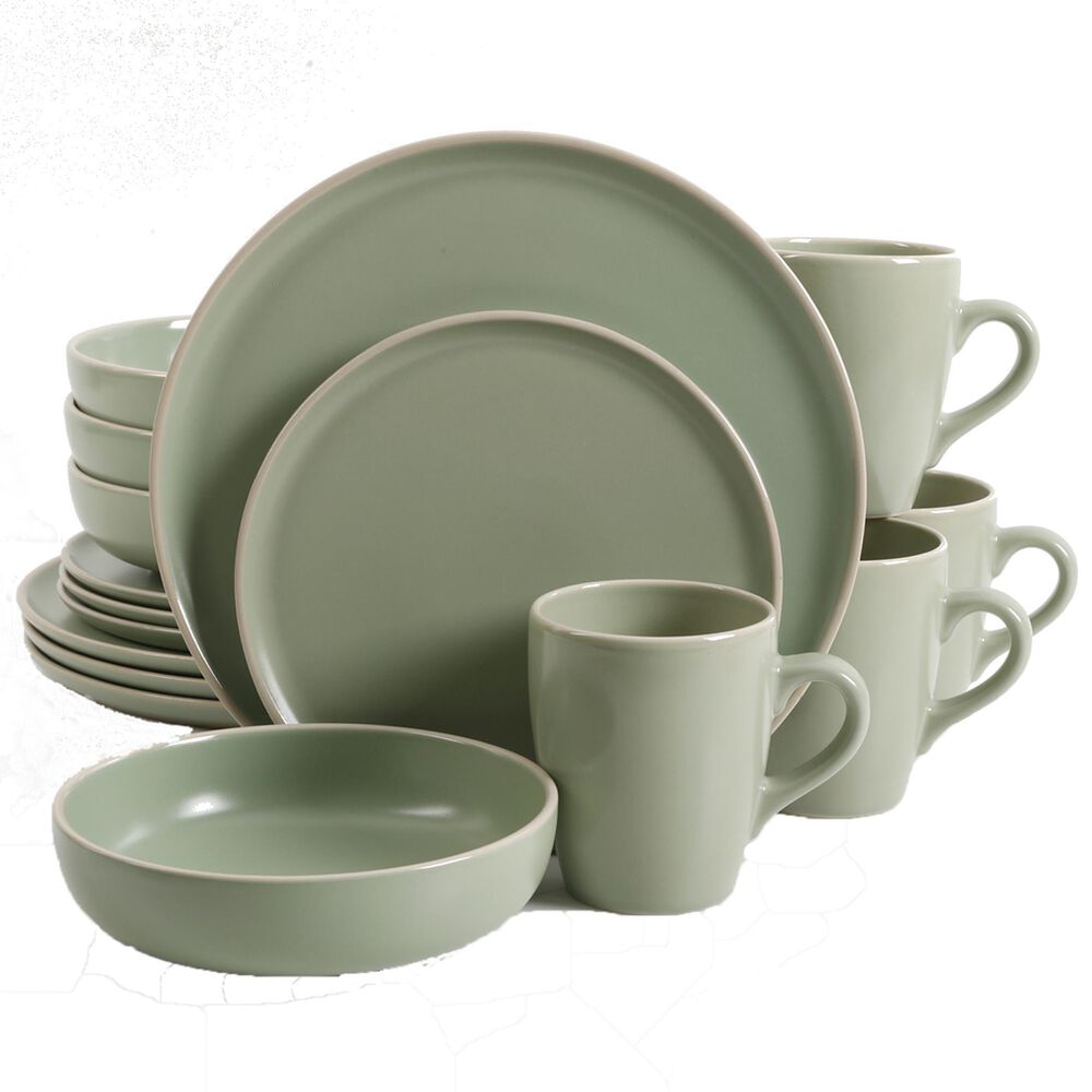 Gibson Elite Serenade 16-Piece Dinnerware Set in Matte Mint, , large