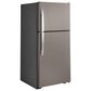 GE Appliances 21.9 Cu. Ft. Top-Freezer Refrigerator with High Gloss Handle in Slate, , large