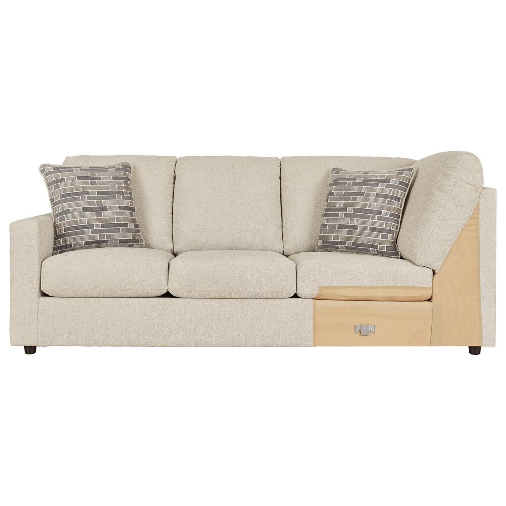 Ashley Edenfield 3-Piece Right Facing Sectional with Chaise in Linen, , large
