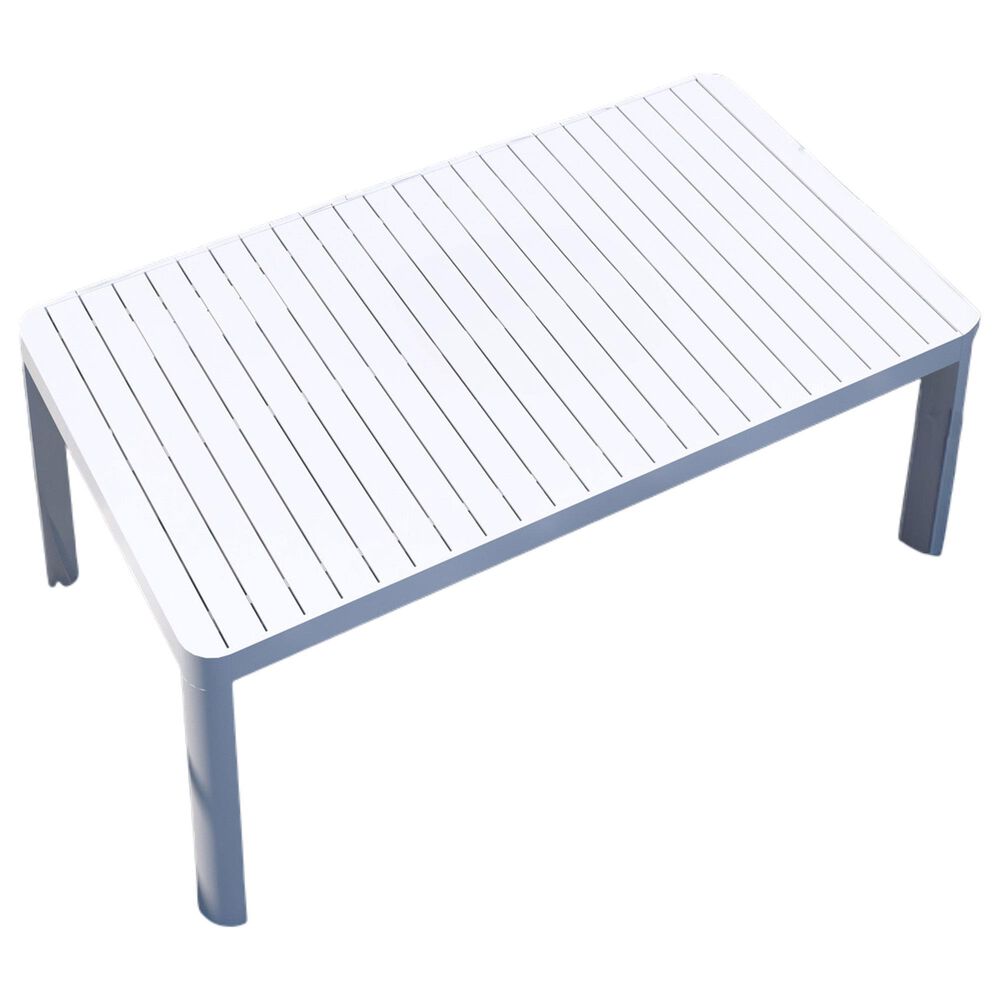 International Home Miami Ures 11-Piece Rectangular Extendable Patio Dining Set in White, , large