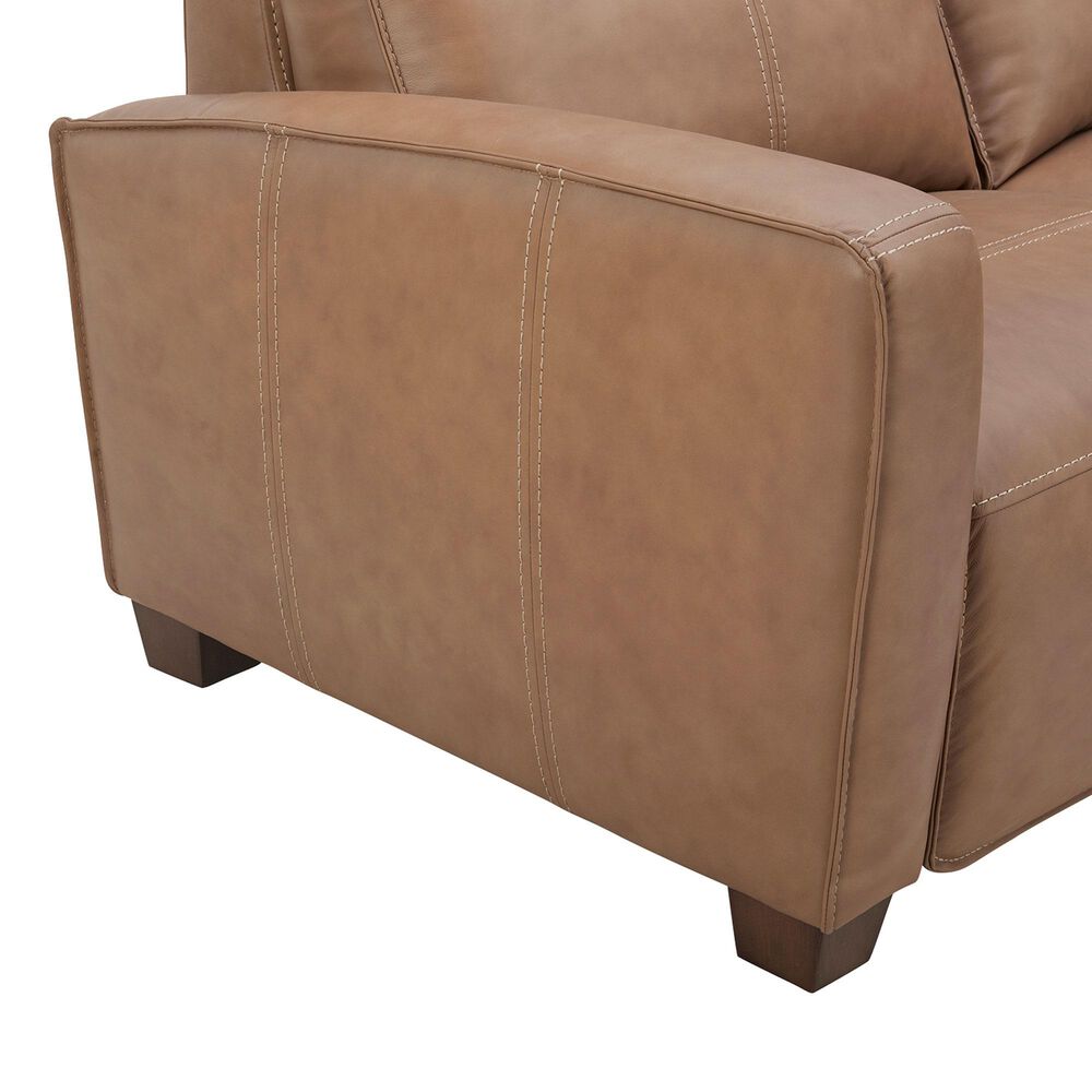 Interlochen 5-Piece Leather Power Reclining Sectional with Power Headrests in Aline Butternut, , large