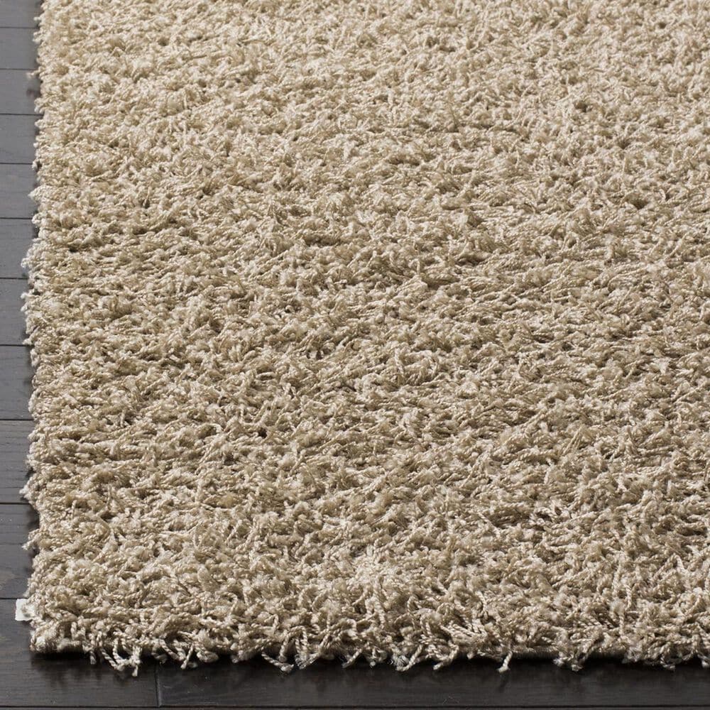 Safavieh Athens Shag SGA119G-3 3&#39; x 5&#39; Beige Area Rug, , large
