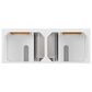 James Martin Vanities Lorelai 60" Double Vanity in Bright White with 3 cm Lime Delight Quartz Top, , large