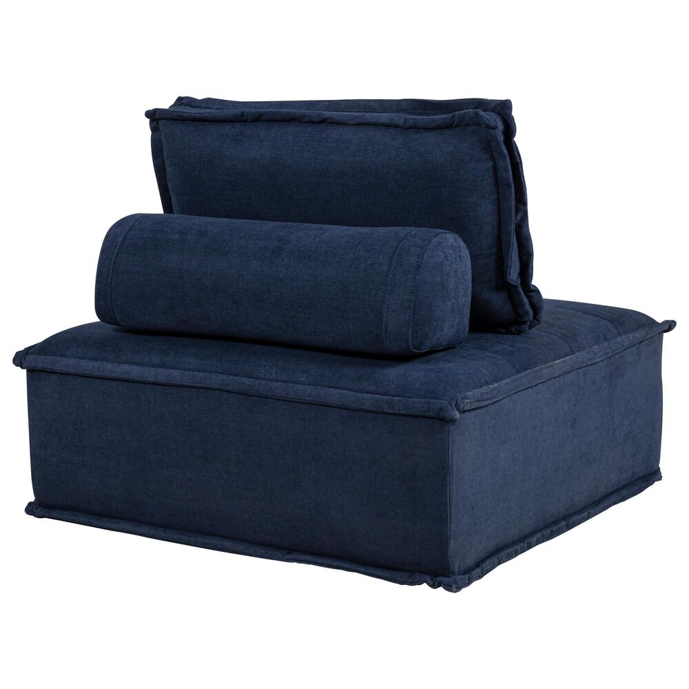 37B Paxton Armless Chair in Columbia Navy, , large