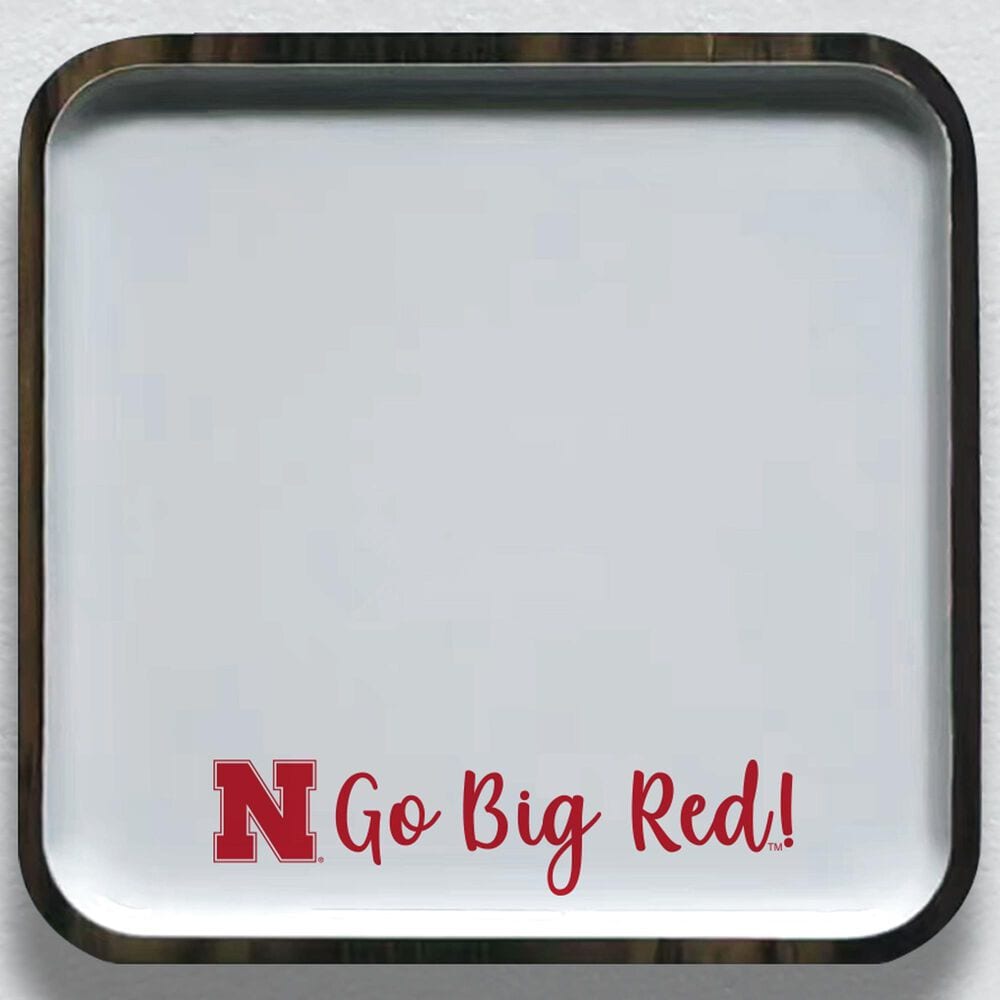 Valiant Gifts Nebraska Spirit Mango Wood Small Tray in Red, , large
