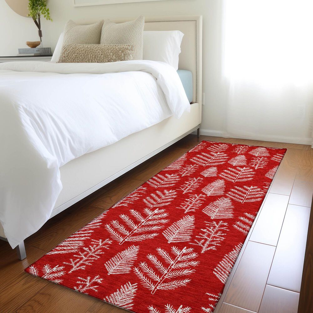 Dalyn Rug Company Wonderland WN21 2&#39;3&quot; x 7&#39;6&quot; Red Indoor/Outdoor Runner, , large