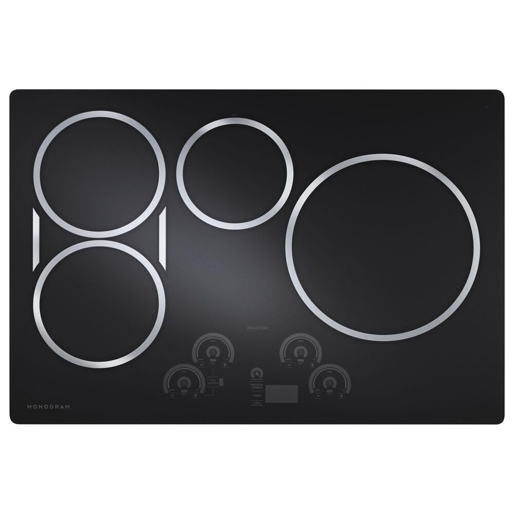 Monogram 30" Induction Cooktop with 4 Cooking Zones in Black Graphite, , large