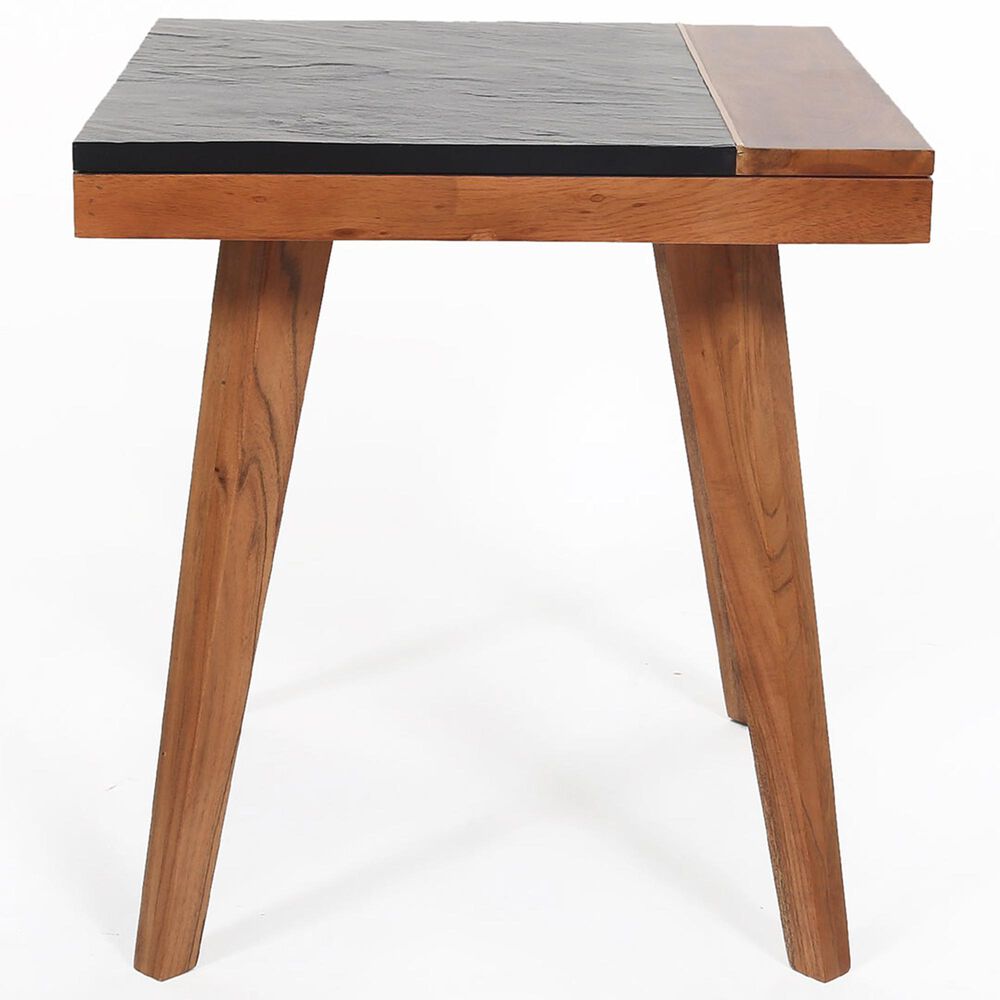 Crystal City Caspian Square End Table in Walnut, , large