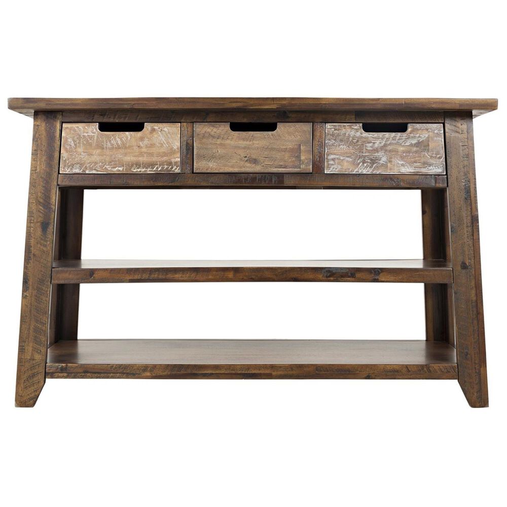 Waltham Painted Canyon Sofa Table in Brown, , large