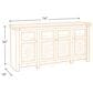 Ashley Bolanburg Extra Large 74" TV Stand in Antique White and Weathered Oak Top, , large