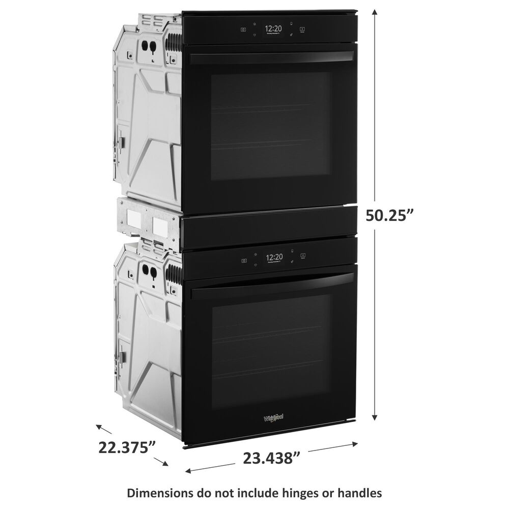 Whirlpool 24&quot; Double Electric Wall Oven with Convection in Black, , large